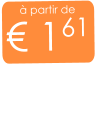 à partir de € 161