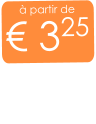 à partir de € 325
