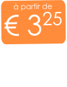 à partir de € 325