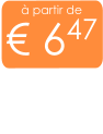 à partir de € 647