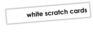 white scratch cards