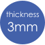 thickness 3mm
