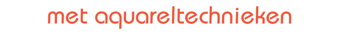 met aquareltechnieken