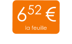 652 € la feuille