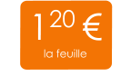 120 € la feuille