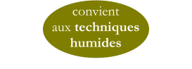 convient  aux techniques  humides