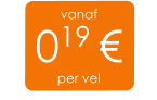 vanaf 019 € per vel