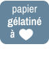 papier  gélatiné  à coeu