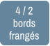 4 / 2  bords  frangés