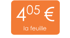 405 € la feuille