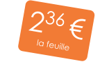 236 € la feuille