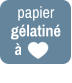 papier  gélatiné  à coeu