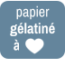 papier  gélatiné  à coeu