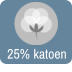 25% katoen