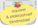 aquarel & plakkaatverf bindmiddel