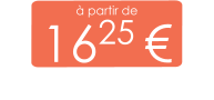 à partir de 1625 €