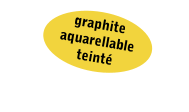 graphite  aquarellable  teinté
