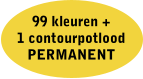 99 kleuren + 1 contourpotlood  PERMANENT
