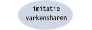 imitatie varkensharen