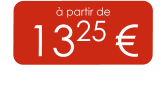 à partir de 1325 €