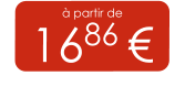 à partir de 1686 €