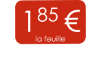 185 € la feuille