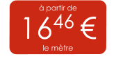 à partir de 1646 € le mètre