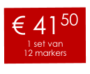 € 4150 1 set van 12 markers