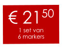 € 2150 1 set van 6 markers
