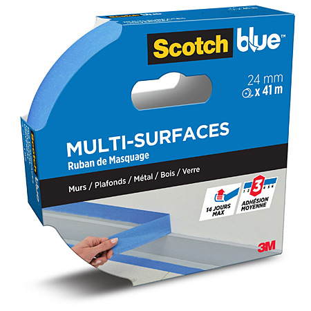 Scotch Blue Premium - maskeer-kleefband - rol 24mmx41m