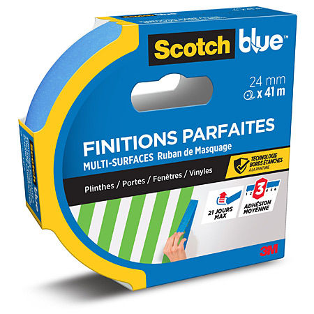 Scotch Blue Premium - masking tape - for smooth surfaces - roll 24mmx41m