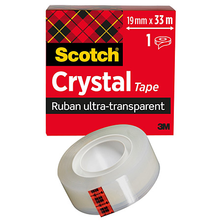Scotch Cristal Clear Tape 600 - ruban adhésif transparent invisible