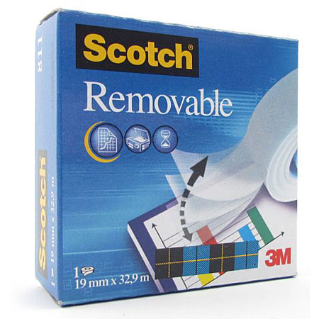 Scotch Removable Magic Tape 811 - ruban adhésif transparent repositionnable