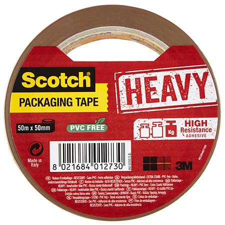 Scotch Heavy Packaging tape - ruban adhésif d'emballage - rouleau 50mmx50m