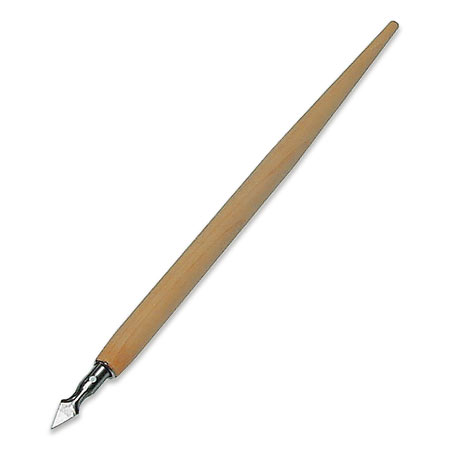 Abig Wooden pen holder with scrabbing nib - triangular