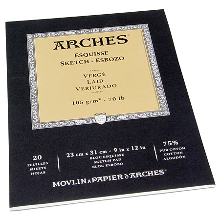 Arches Schetsblok - 20 vellen - 1-zijdig gelijmd