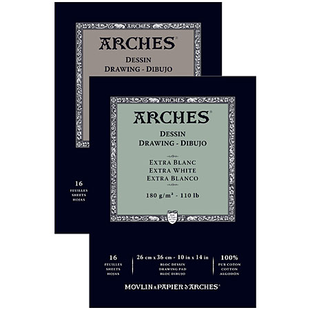 Arches Tekenblok - 16 vellen 100% katoen - 1-zijdig gelijmd