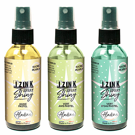 Aladine Izink Spray Shiny - pearlescent ink - 80ml spray bottle