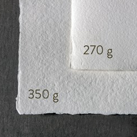 Aquari Mixed Media - pakje 10 vellen - fijn korrel - wit - scepranden