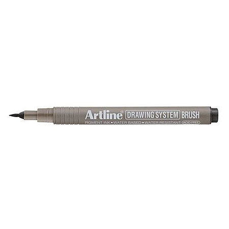 Artline Drawing System Brush - feutre à encre pigmentée - pointe pinceau - noir