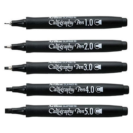 Artline Supreme Calligraphy Pen - pigmented ink - square tip