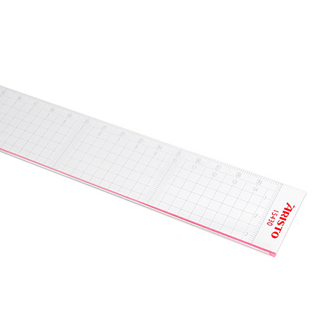 Aristo Plexiglas cutting ruler - 1 steel edge - squares - 30cm