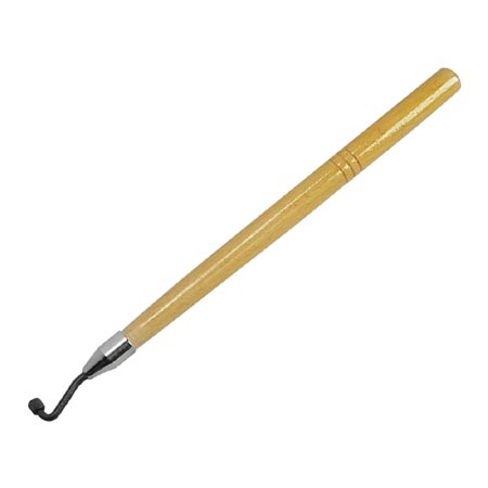 Artools Lined Profile Roulettes - bent - wooden handle
