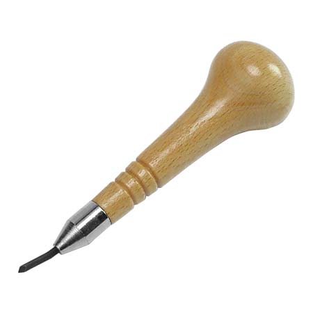 Artools Square Burins - straight - wooden mushroom handle