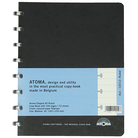 Atoma Elégant - cahier rechargeable - couverture carton - 144 pages - 14,8x21cm (A5)