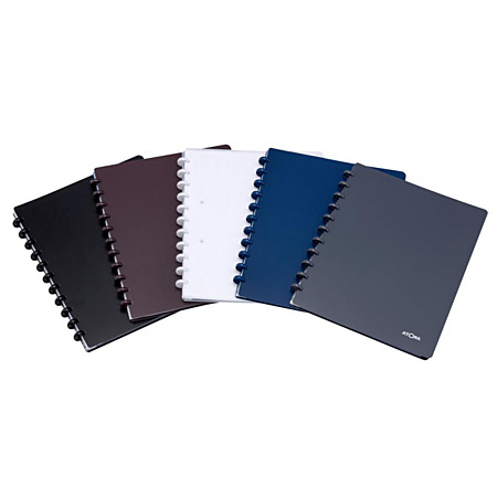 Atoma Perforated - refillable notebook - PP cover - 120 micro-perforated pages & 5 sleeves - 24,5x31cm - square (5x5)