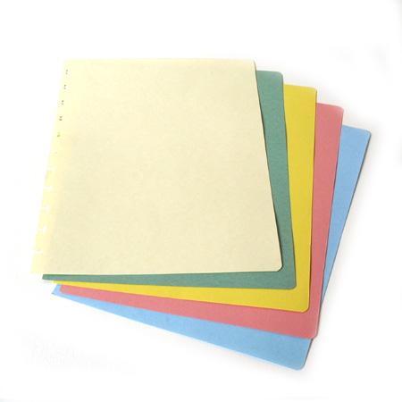Atoma Verdeelkarten voor schrift - karton - 5 gekleurde tabs
