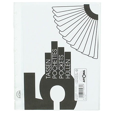 Atoma Recharge pour album de présentation - paquet de 5 pochettes - A5