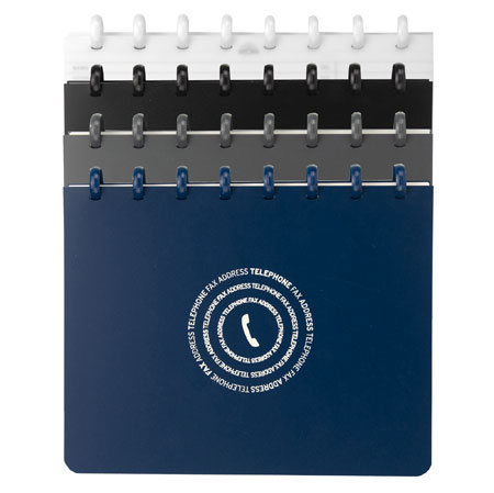 Atoma Fax-E-mail register - kops gebonden - PP omslag - 165x215mm - 144 bladzijden - geassorteerde kleuren