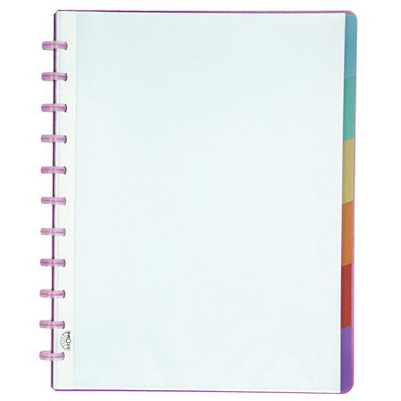Atoma Refillable display book - clear PP cover - A4 - 25 sleeves & 6 tabs